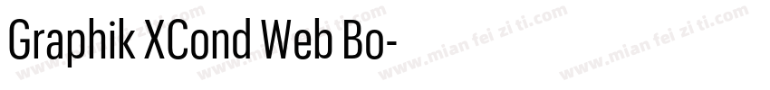 Graphik XCond Web Bo字体转换